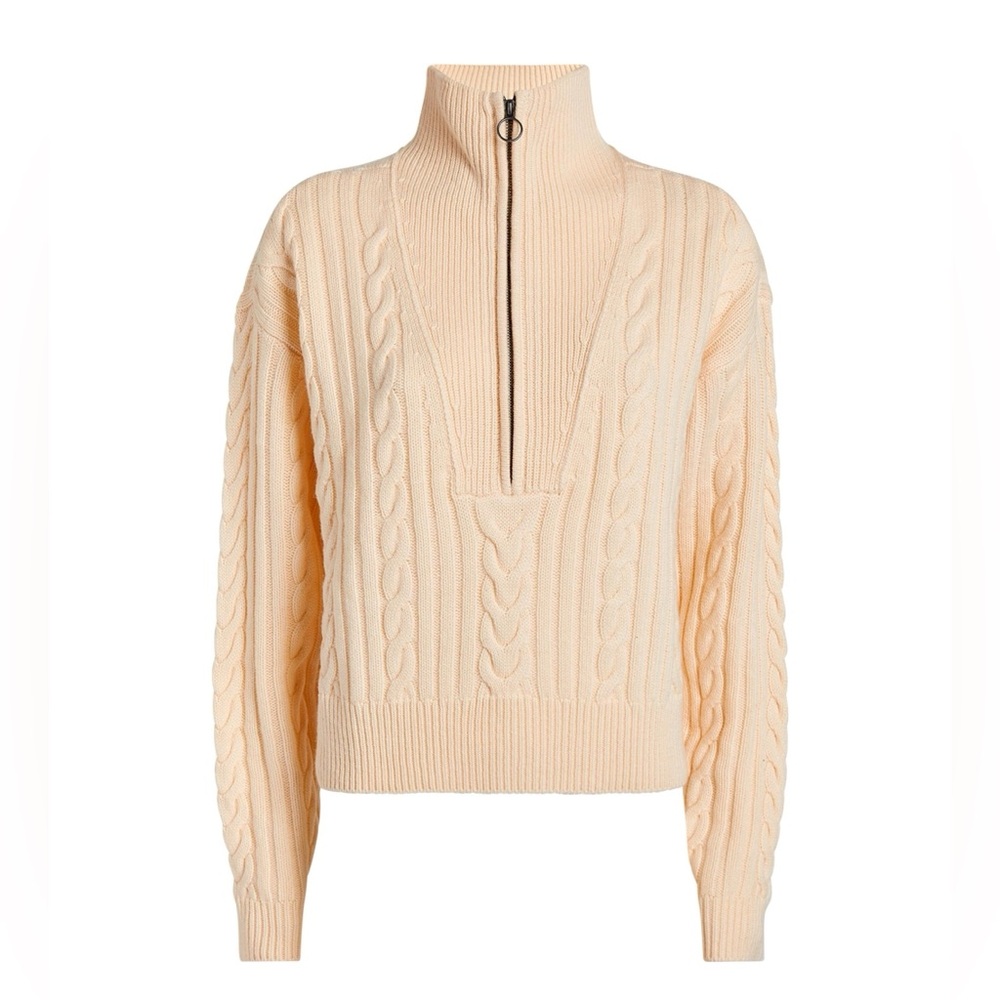 Paige Maylene Sweater-LARGE- in came, wool blend - Picture 5 of 6
